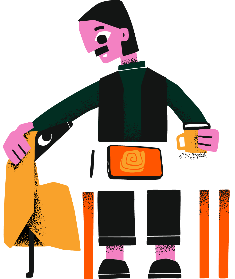 AJ & Rodney sat at their desk